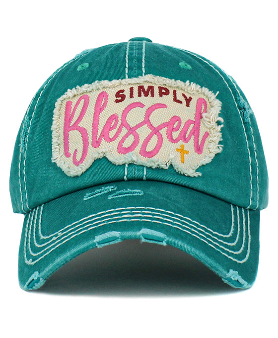 Simply Blessed Washed Vintage Ballcap