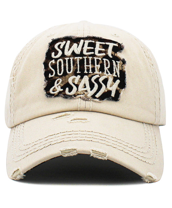 Sweet Southern & Sassy Washed Vintage Ball Cap