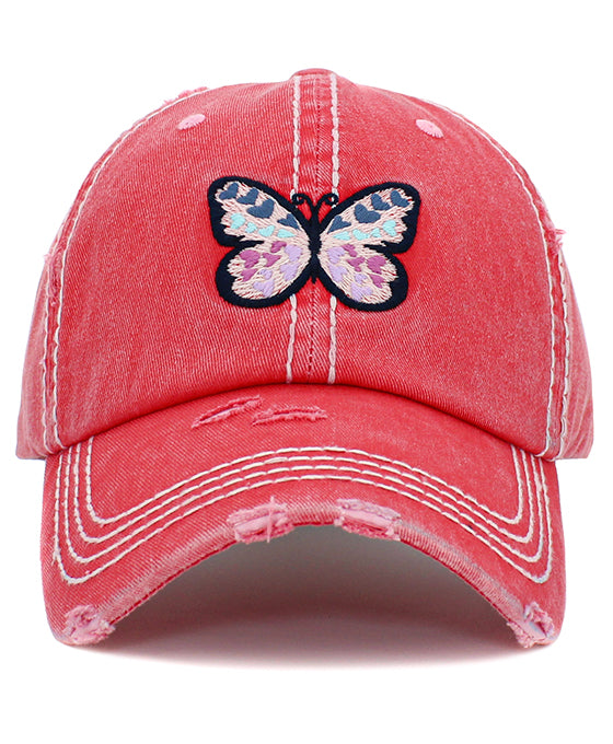 Butterfly Washed Vintage Ball Cap