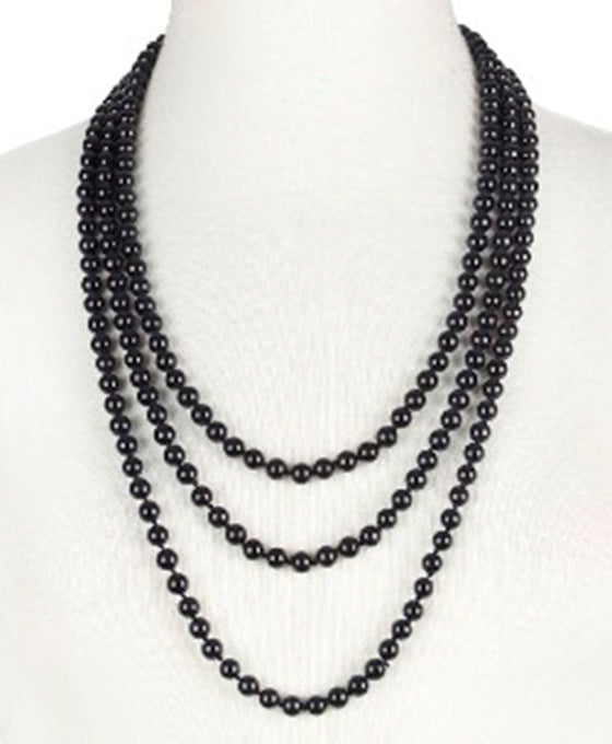 8 mm / 90 Inches Knotted Pearl Necklace