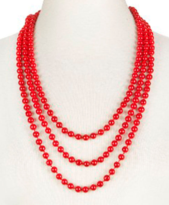 8 mm / 90 Inches Knotted Pearl Necklace