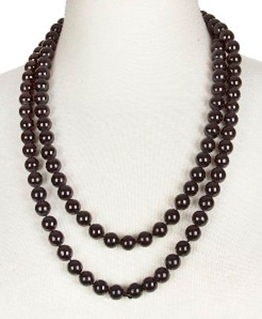 12 mm / 60 Inches Knotted Pearl Necklace