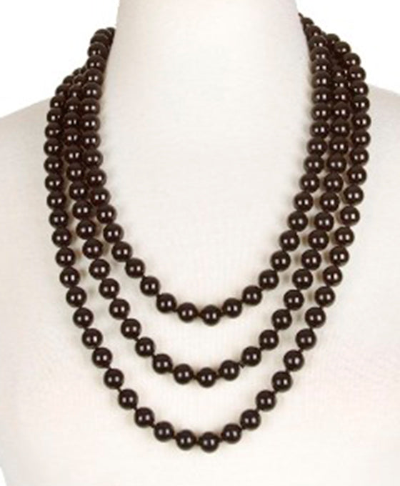 12 mm / 90 Inches Knotted Pearl Necklace