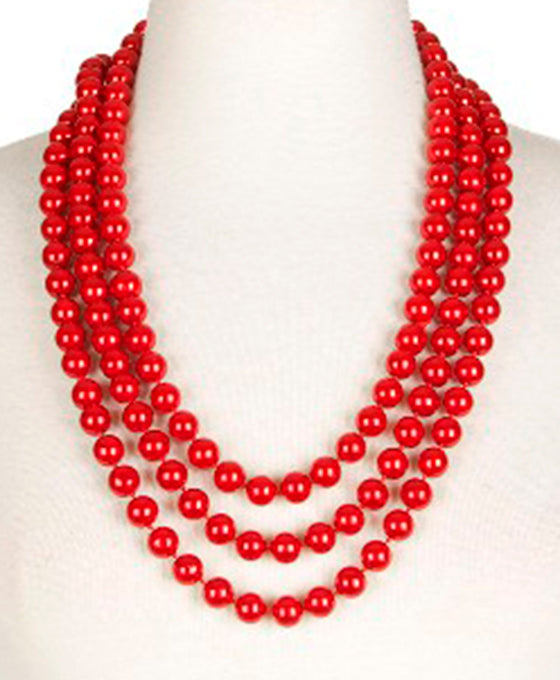 12 mm / 90 Inches Knotted Pearl Necklace