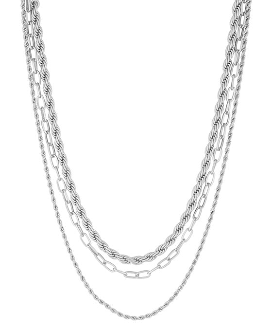 Metal 3 Layer Multiway Necklace