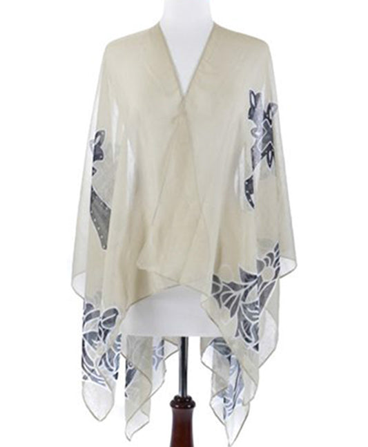 Western Cross Poncho Scarf