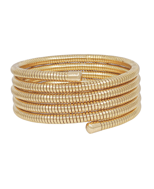 Bold Coil Multi Strands Wrap Bracelet