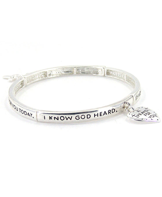 Religious Message Stretch Bracelet