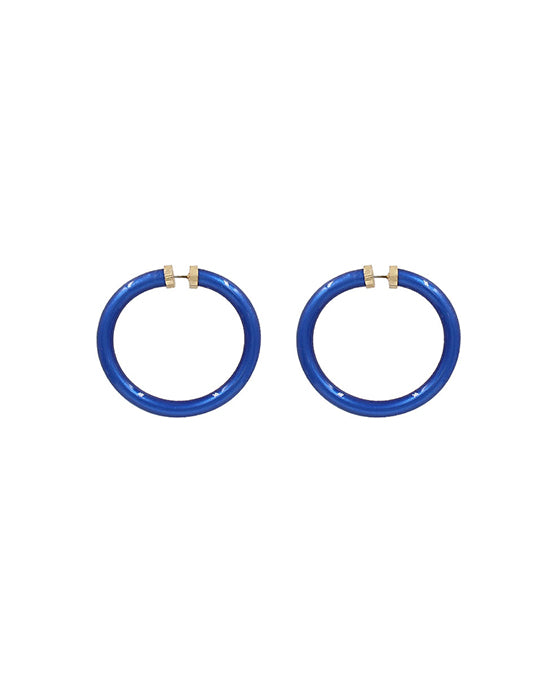 1.9 Inches Tube Jelly Hoop Earring