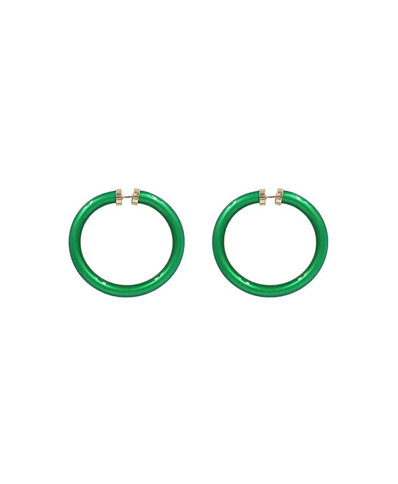 1.9 Inches Tube Jelly Hoop Earring