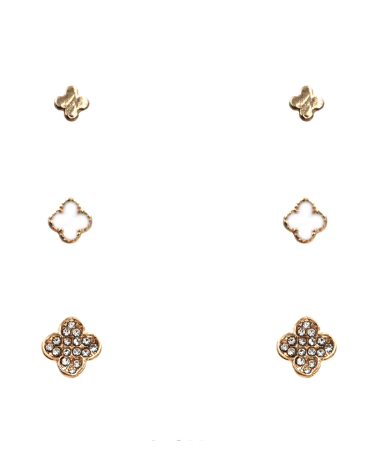 Clover 3 Set Earring