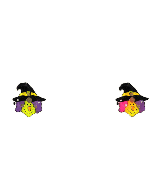 Halloween Witch Light Up Earring