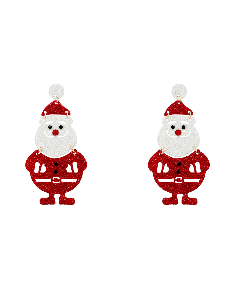 Santa Claus Earring - 2.4"