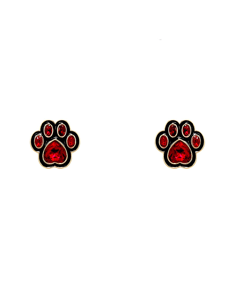 Paw Mark Earring - 0.9"