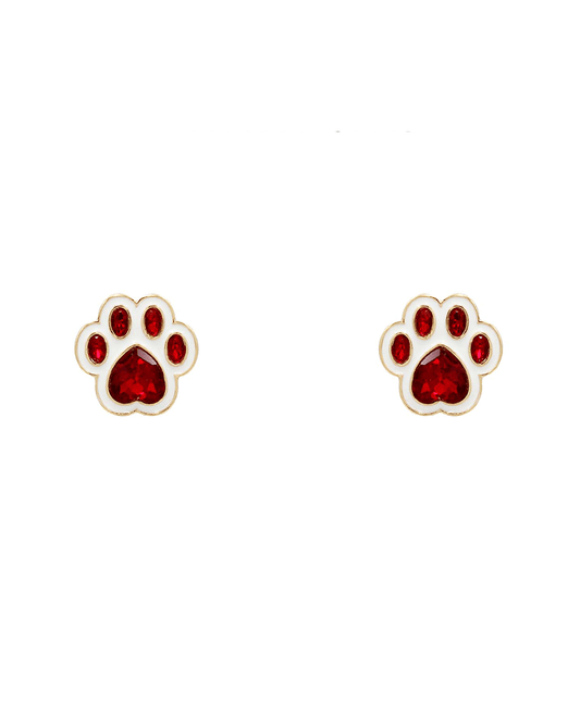 Paw Mark Earring - 0.9"