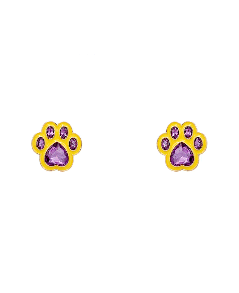 Paw Mark Earring - 0.9"