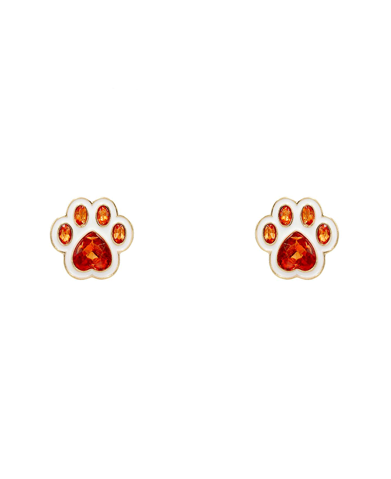 Paw Mark Earring - 0.9"