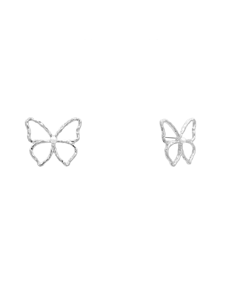 Textured Butterfly Earring - 0.8"