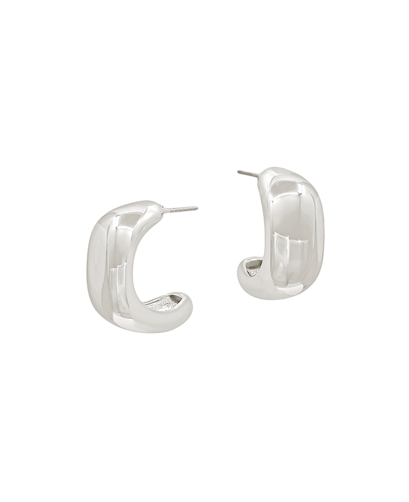 Twisted Metal Hoop EArring