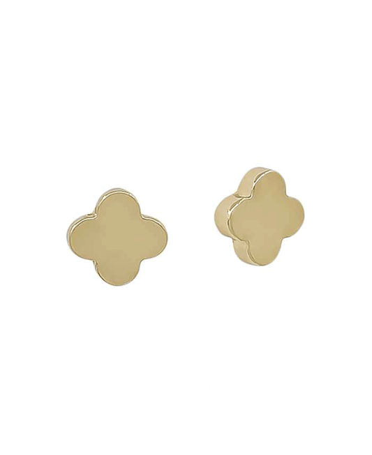 Clover Metal Post Earring