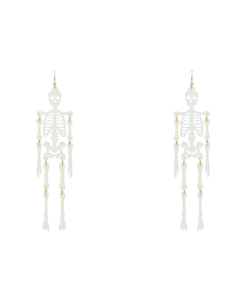 Halloween Skeleton Acrylic Earring