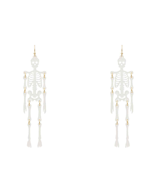 Halloween Skeleton Acrylic Earring