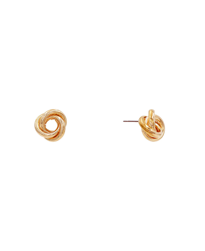 Knot Stud Earring - 0.6"