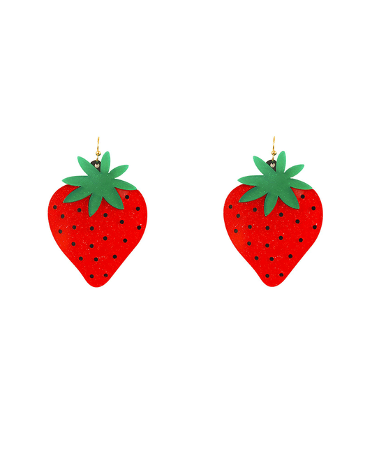 Glitter Strawberry Earring