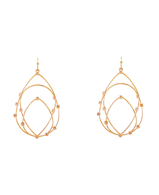 3 Tier Teardrop Earring - 2.5"