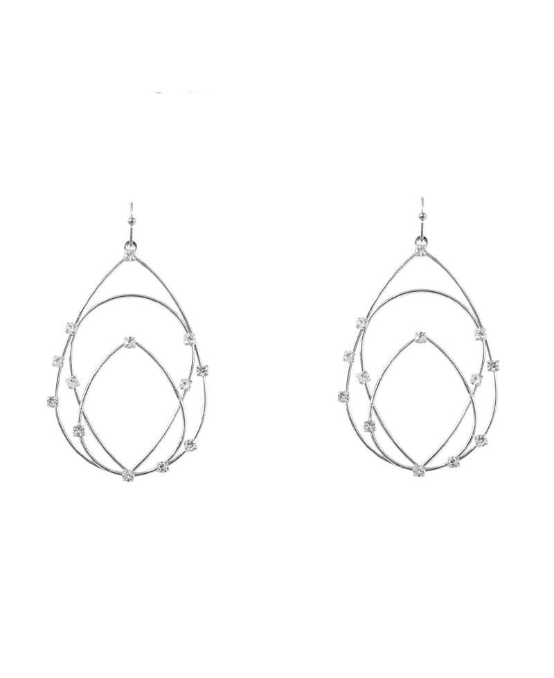 3 Tier Teardrop Earring - 2.5"