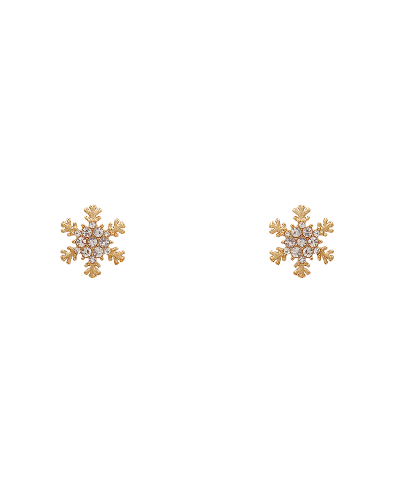 Snowflake Stud Earring - 0.7"