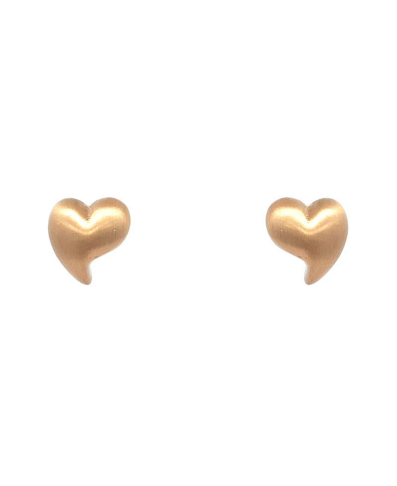 Satin Upside Down Heart Earring - 0.75"