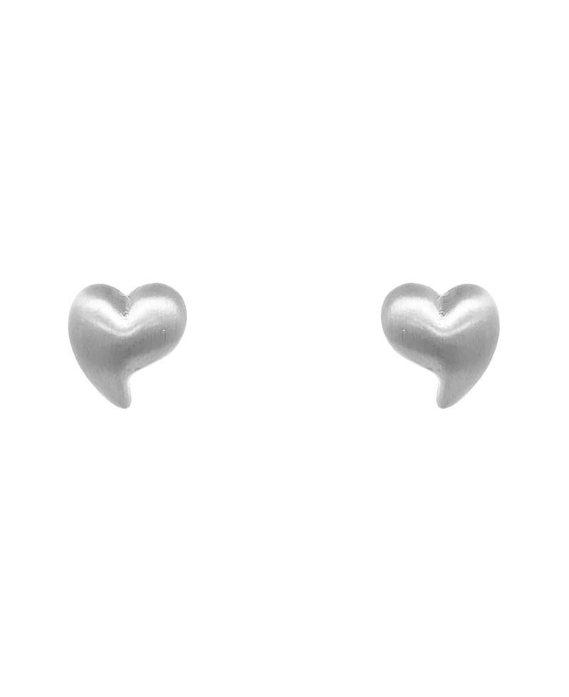 Satin Upside Down Heart Earring - 0.75"