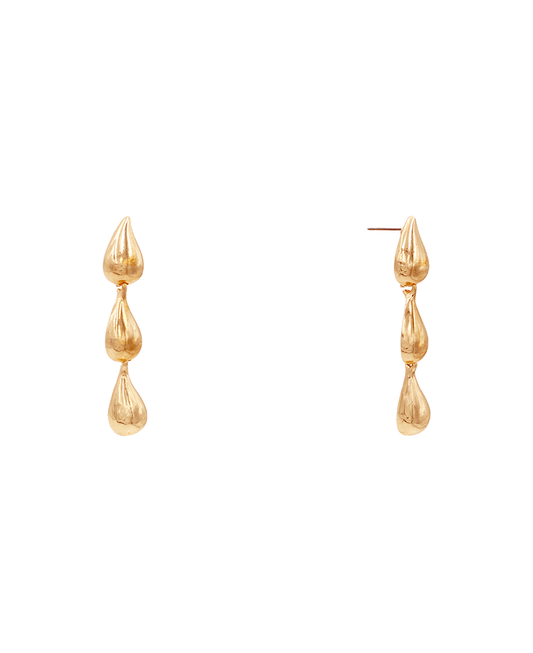 Teardrop 3 Drop Earring - 2.0"