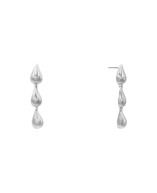 Teardrop 3 Drop Earring - 2.0"