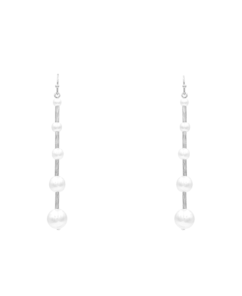 Multi Pearl Drop Earring - 3.0"