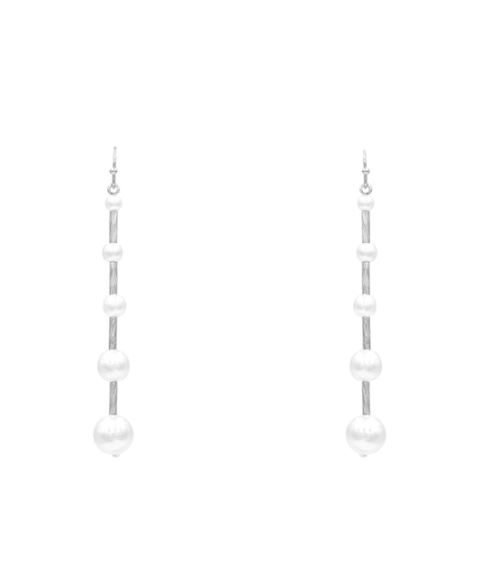 Multi Pearl Drop Earring - 3.0"