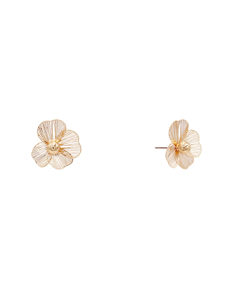 Filigree Flower Earring - 0.9"