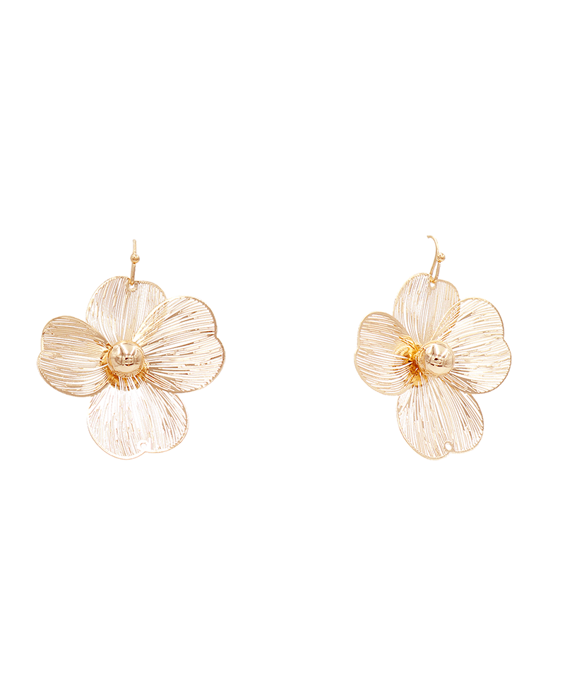 Filigree Flower 3D Earring - 1.9"