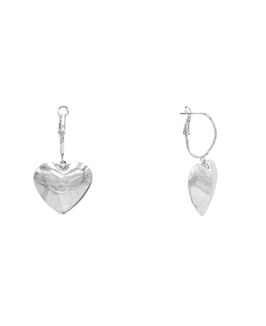 Heart Drop Earring - 1.8"