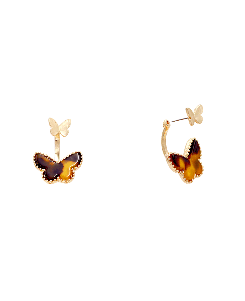 Acetate Butterfly Earring - 1.25"