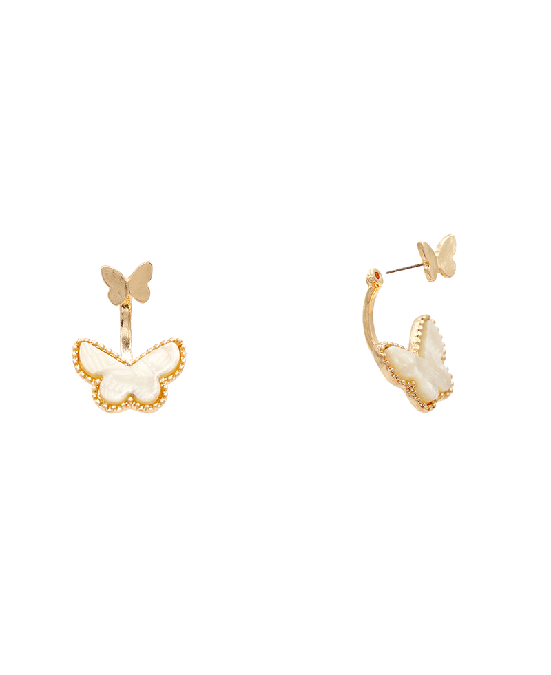 Acetate Butterfly Earring - 1.25"