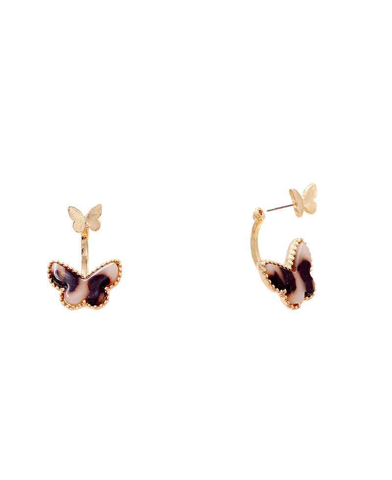 Acetate Butterfly Earring - 1.25"