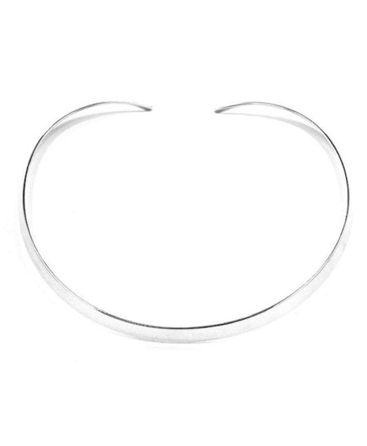 Flat Wide Metal Choker for Pendant