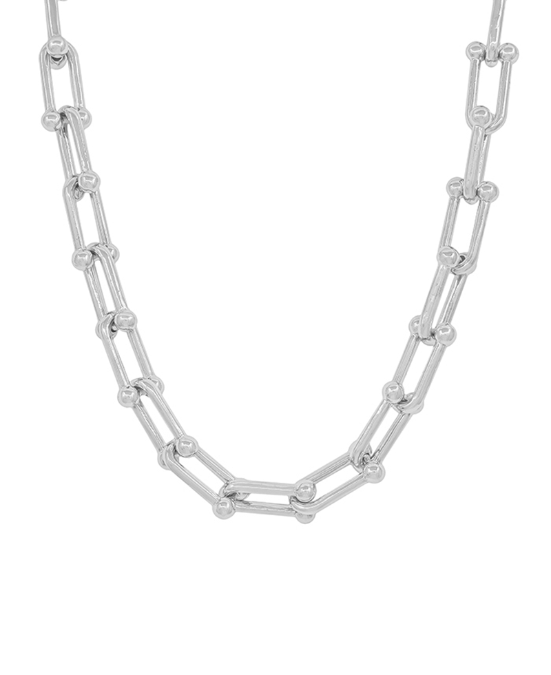 20mm Bold Metal Chain Short Necklace