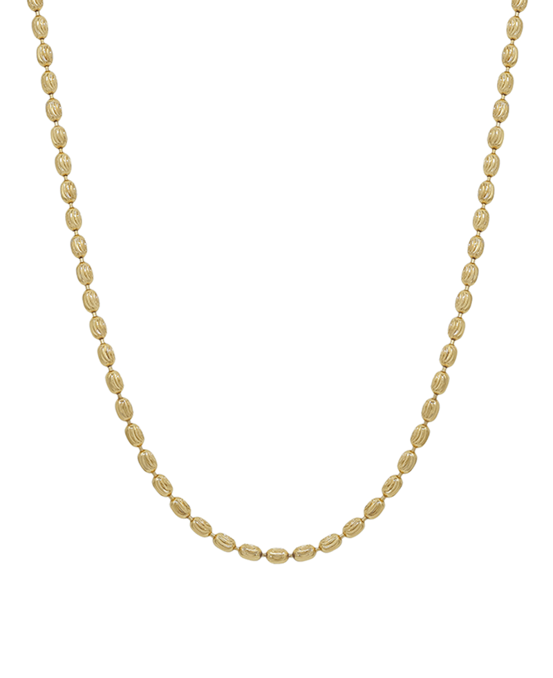 Texture Oval Chain Short Necklace