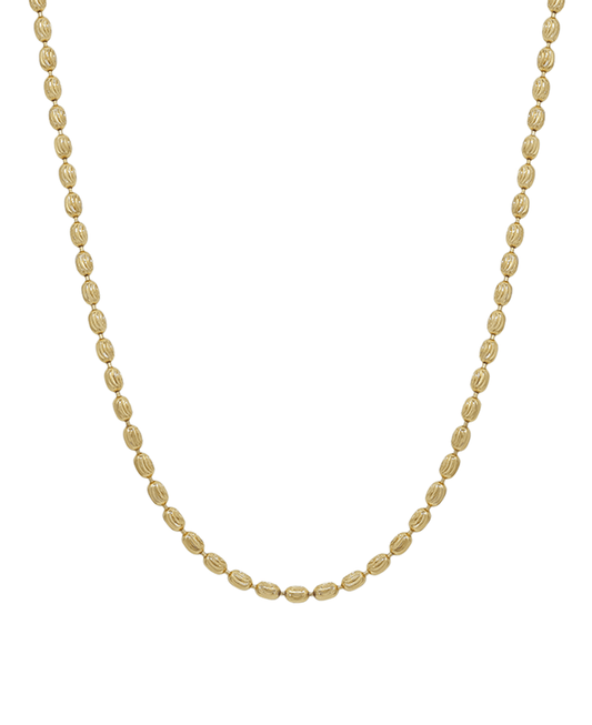 Texture Oval Chain Short Necklace