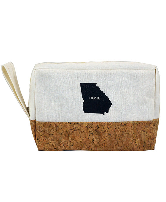 US State Map Cork Pouch