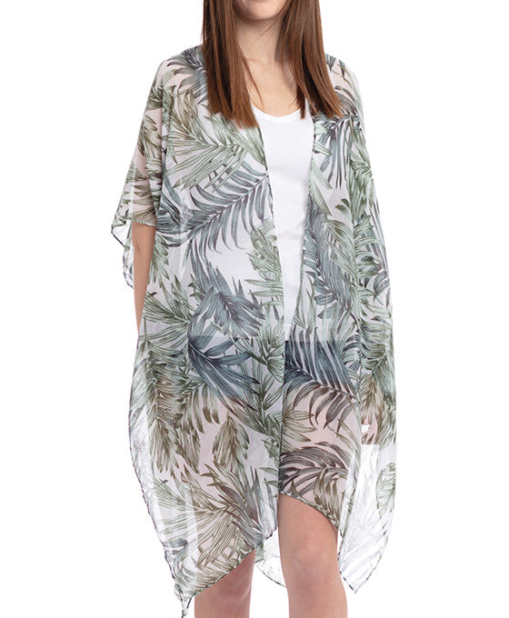 Tropical Leaves Kimono