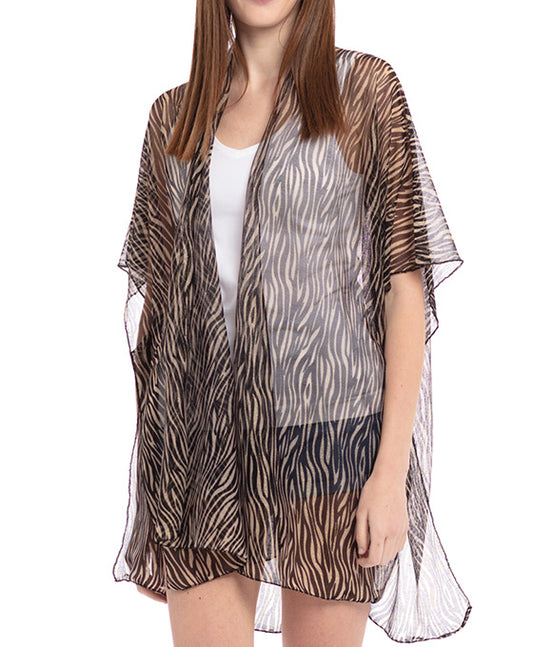 Tiger Lurex Kimono